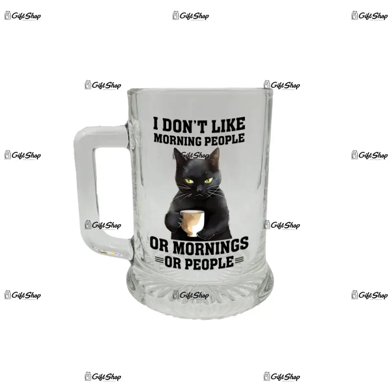 I don t like morning, halba cu mesaj